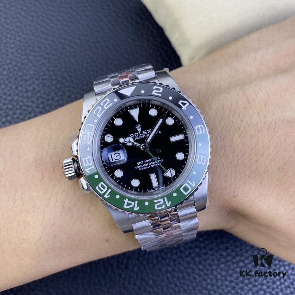 6931a712ccd8ab3d7af9b829 OW Factory Rolex 2022 Official New Arrival 'Sprite Bezel' Left-Handed Greenwich GMT with Caliber 3186 Movement, 40mm, 904L Stainless Steel
