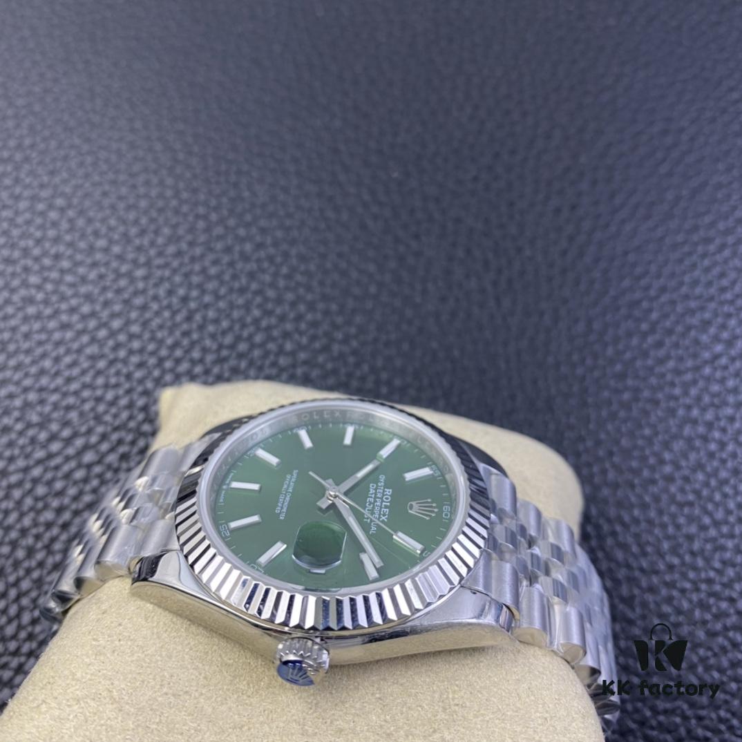 OW 2022 New Arrival Date Model 41MM Mint Green Dial with Shanghai 3235 Movement