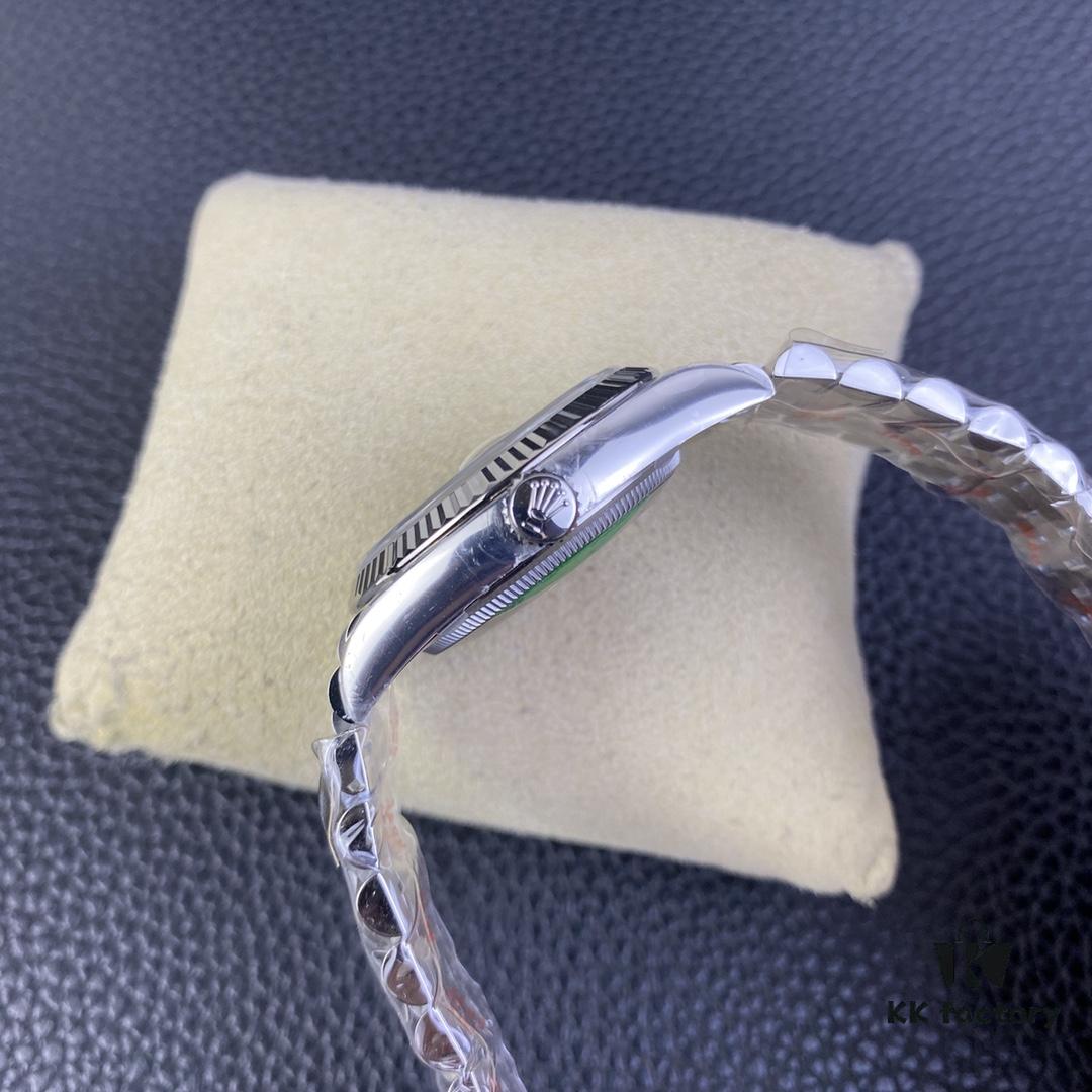 6931a716ccd8ab3d7af9b875 C-Factory Rolex 126234 36mm Datejust Diamond Bezel - Blue, Black, Green, White Roman Dial
