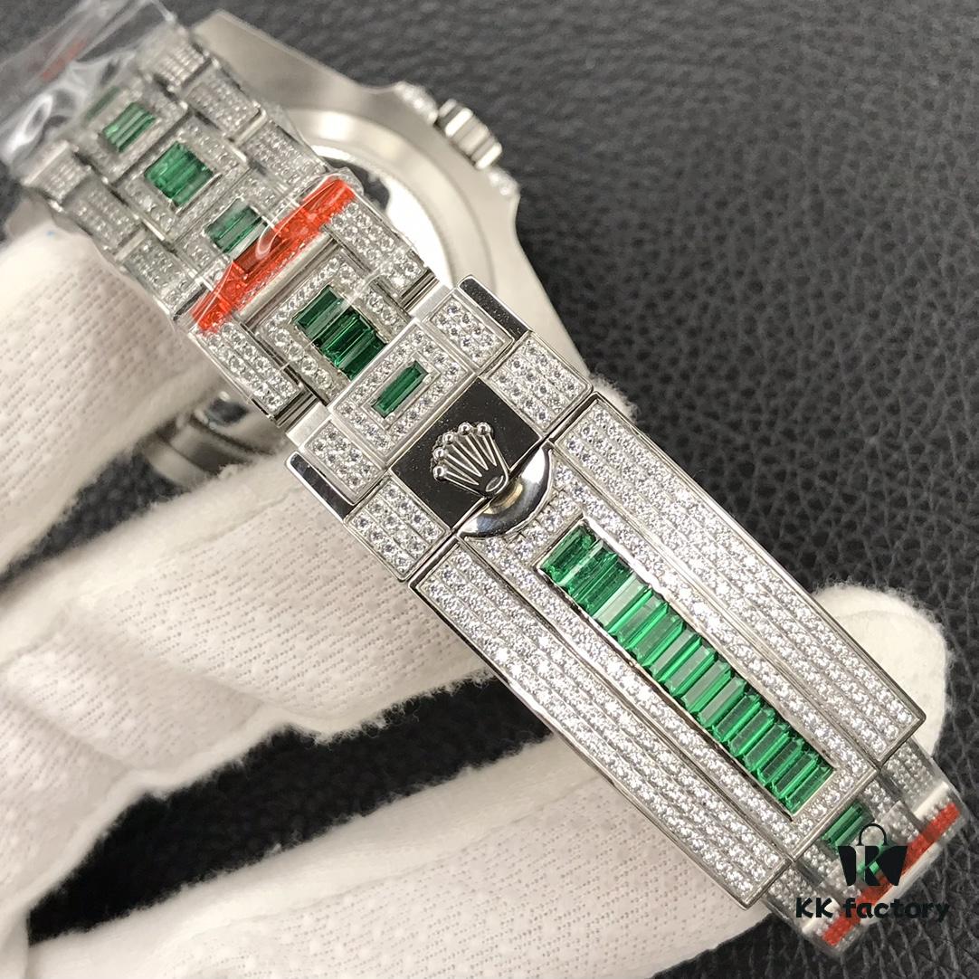 6931a728ccd8ab3d7af9b996 Luxury Masterpiece: Rolex SUB Diver Custom Diamond-Paved Edition