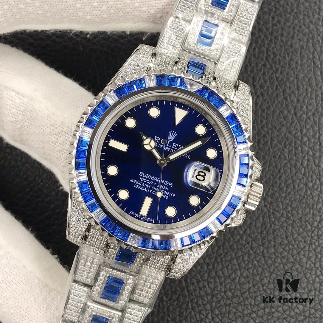 Luxury Masterpiece, Rolex SUB Diver Custom Diamond-Paved Edition