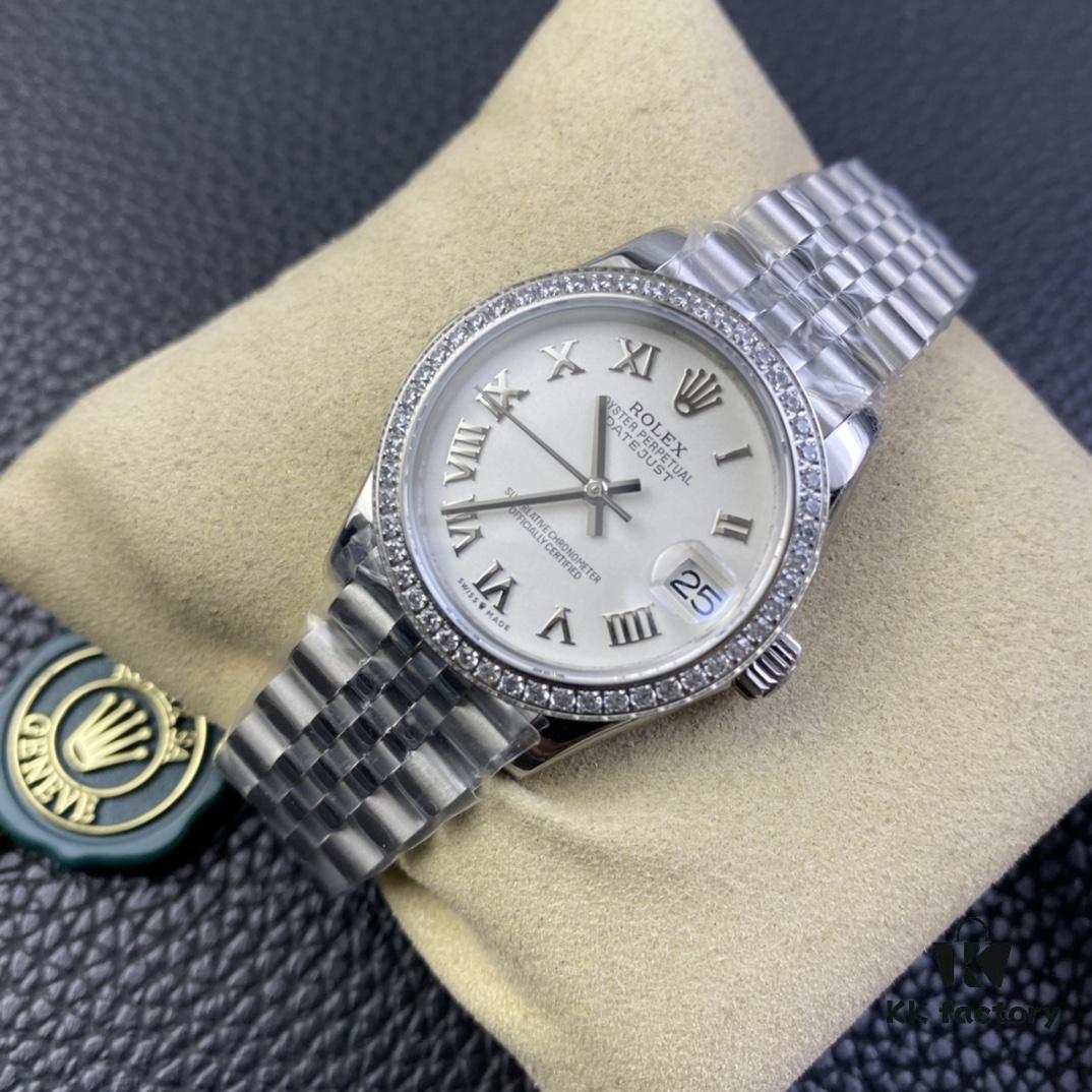WF Log 31mm White Dial Roman