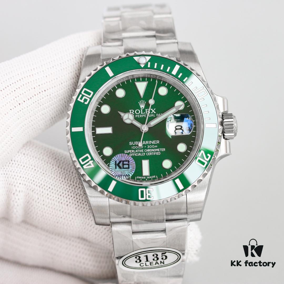 6931a72dccd8ab3d7af9b9f3 C Factory Ultimate Edition Submariner Date 116610LV 'Green Glitter' - Triple Code Integration, NFC Touch Card, Sapphire Lume Bead & One-Touch Release Clasp
