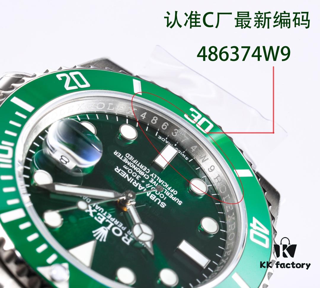 6931a72eccd8ab3d7af9b9f4 C Factory Ultimate Edition Submariner Date 116610LV 'Green Glitter' - Triple Code Integration, NFC Touch Card, Sapphire Lume Bead & One-Touch Release Clasp