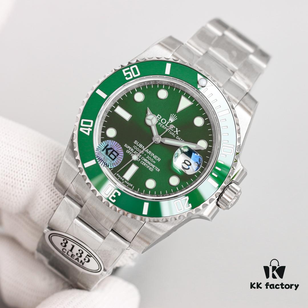 6931a72eccd8ab3d7af9b9f6 C Factory Ultimate Edition Submariner Date 116610LV 'Green Glitter' - Triple Code Integration, NFC Touch Card, Sapphire Lume Bead & One-Touch Release Clasp