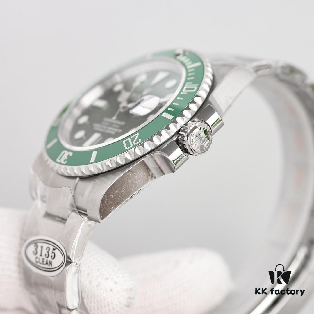 6931a72eccd8ab3d7af9b9f8 C Factory Ultimate Edition Submariner Date 116610LV 'Green Glitter' - Triple Code Integration, NFC Touch Card, Sapphire Lume Bead & One-Touch Release Clasp