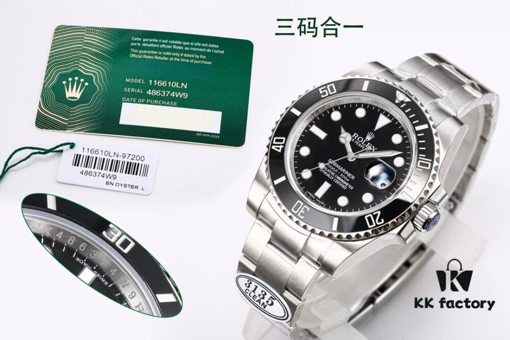 6931a72eccd8ab3d7af9b9fb C Factory Ultimate Edition Submariner Date 116610LV 'Green Glarier' – Triple Code Integration, NFC Touch Card, Sapphire Luminescent Beads, One-Touch Release Clasp