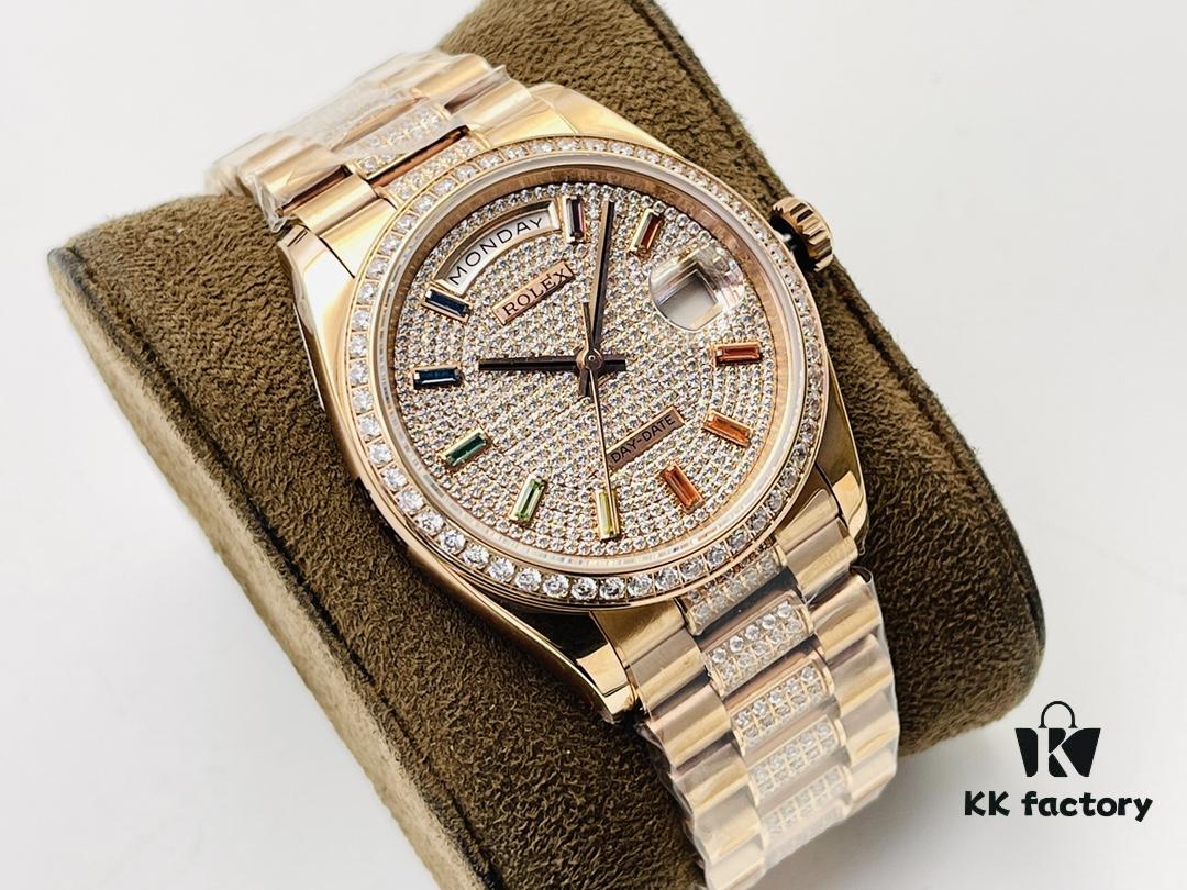 6931a743ccd8ab3d7af9bb5d VRS Factory 2023 Highly Recommended Latest Style Rainbow Gradient Sapphire Full Dial Starlight Rolex Datejust 36MM Series