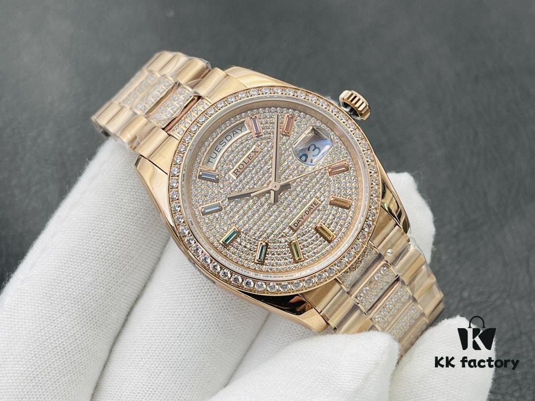 6931a74bccd8ab3d7af9bbf5 VRS Factory 2021 Highly Recommended Newest Style Rainbow Gradient Sapphire Diamond-Paved Rolex Datejust 36MM