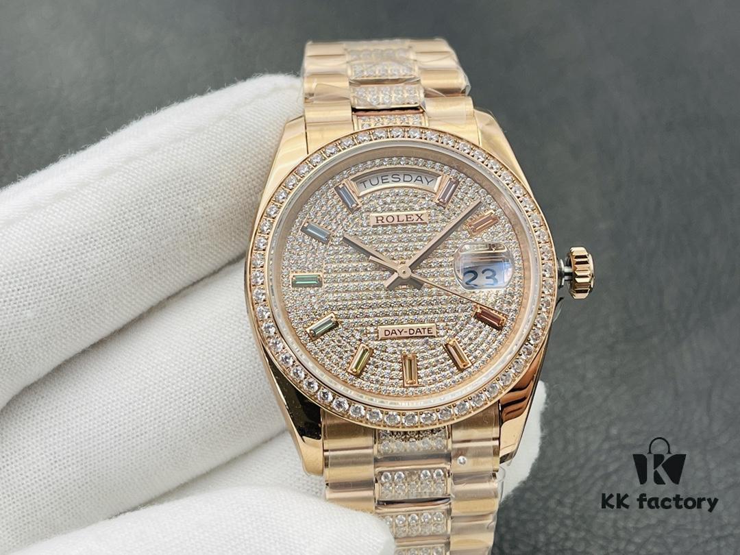 6931a74bccd8ab3d7af9bbf6 VRS Factory 2021 Highly Recommended Newest Style Rainbow Gradient Sapphire Diamond-Paved Rolex Datejust 36MM