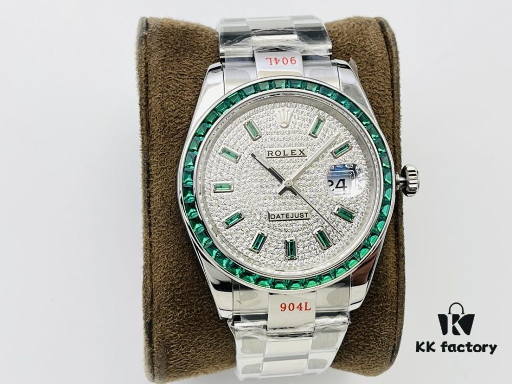 6931a758ccd8ab3d7af9bcd6 VR Factory 2022 Highly Recommended - Market's Highest Version Rolex Datejust Series Green Diamond Watch!
