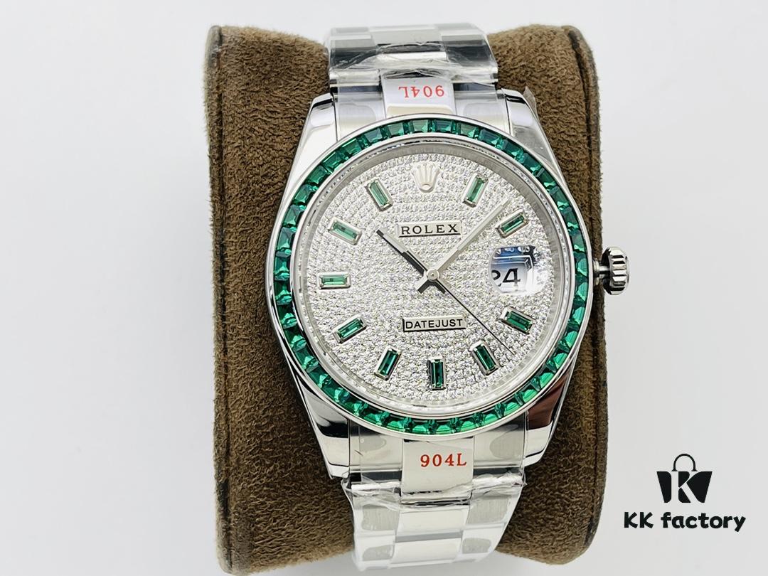 6931a758ccd8ab3d7af9bcd6 VR Factory 2022 Highly Recommended - Market's Highest Version Rolex Datejust Series Green Diamond Watch!