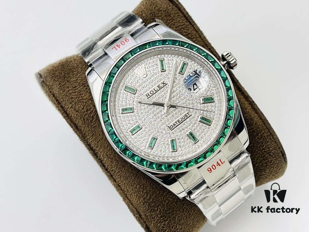 6931a758ccd8ab3d7af9bcd7 VR Factory 2022 Highly Recommended - Market's Highest Version Rolex Datejust Series Green Diamond Watch!
