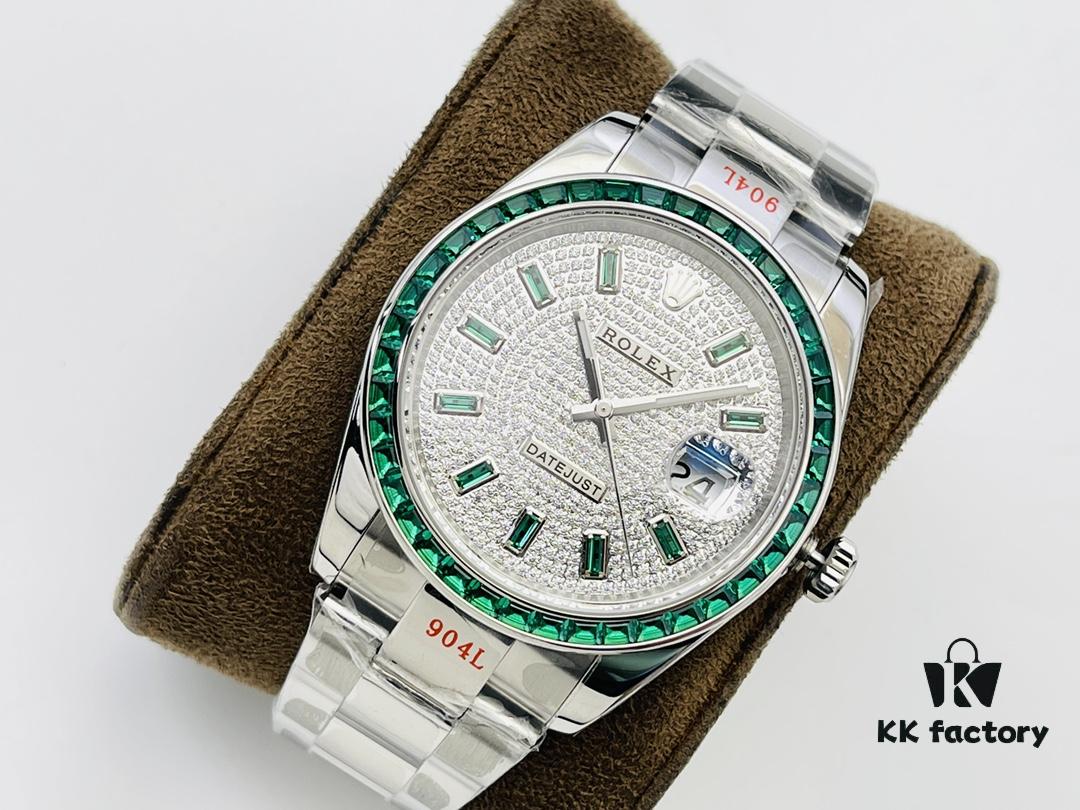 6931a758ccd8ab3d7af9bcd8 VR Factory 2022 Highly Recommended - Market's Highest Version Rolex Datejust Series Green Diamond Watch!