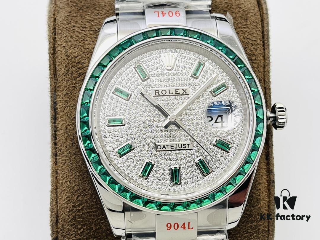 6931a758ccd8ab3d7af9bcd9 VR Factory 2022 Highly Recommended - Market's Highest Version Rolex Datejust Series Green Diamond Watch!