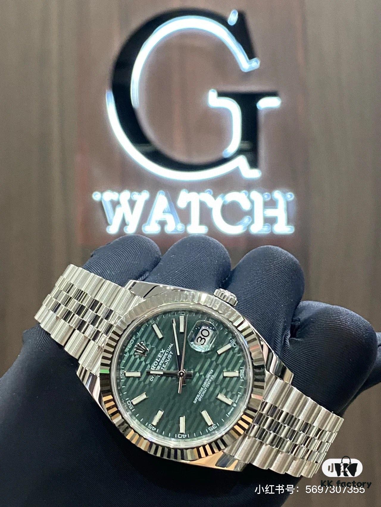 Rolex Datejust 41mm Latest Model 'Mint Green' and 'Checkered Blue' Worn on Wrist!