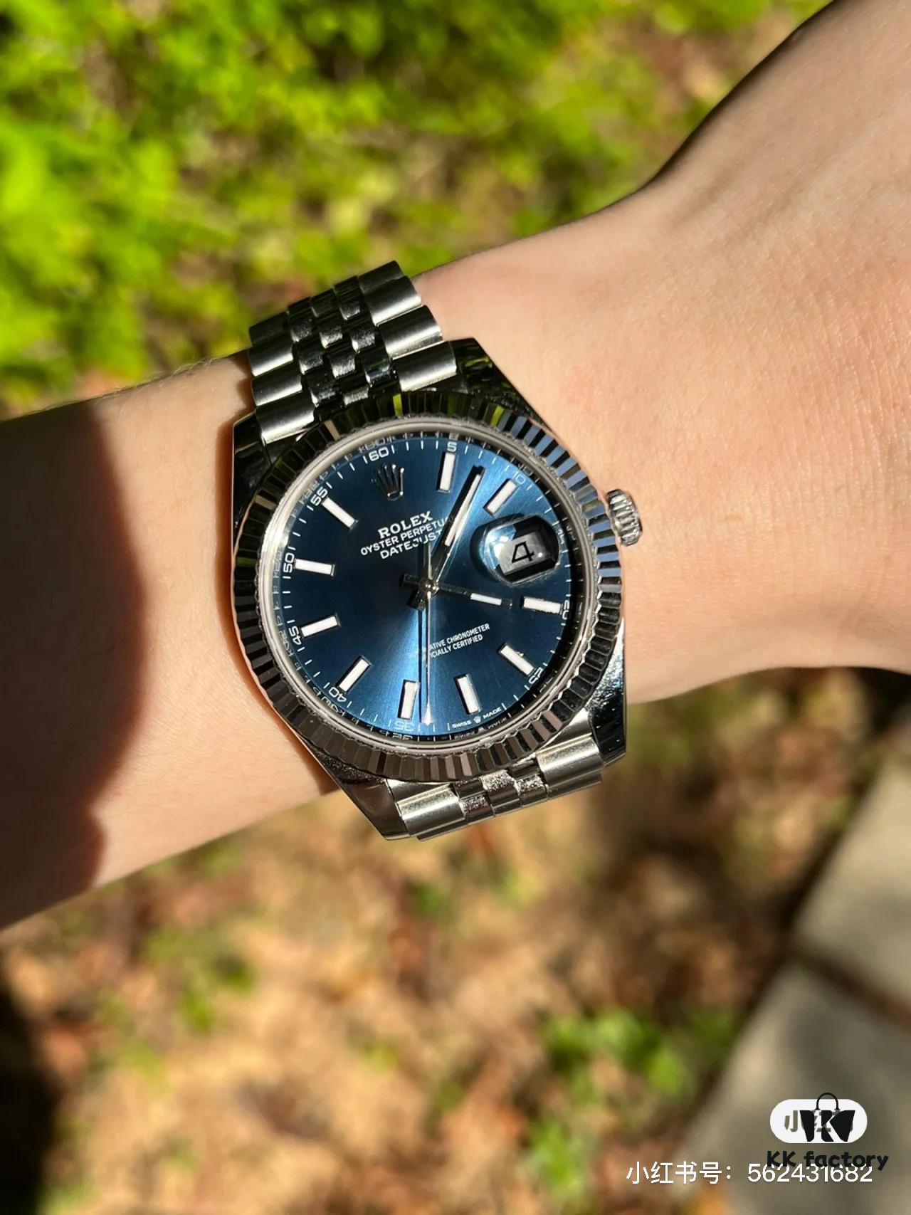 6931a759ccd8ab3d7af9bcec Rolex Datejust 41mm Latest Model 'Mint Green' and 'Checkered Blue' - Wrist Appearance!