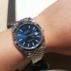 6931a75accd8ab3d7af9bcef Rolex Datejust 41mm Latest Model 'Mint Green' and 'Checkered Blue' - Wrist Appearance!
