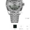 6931a75dccd8ab3d7af9bd25 Rolex Datejust 41mm, 11.7mm Thick, Gray Dial with Green Roman Numerals, Official Website Image!