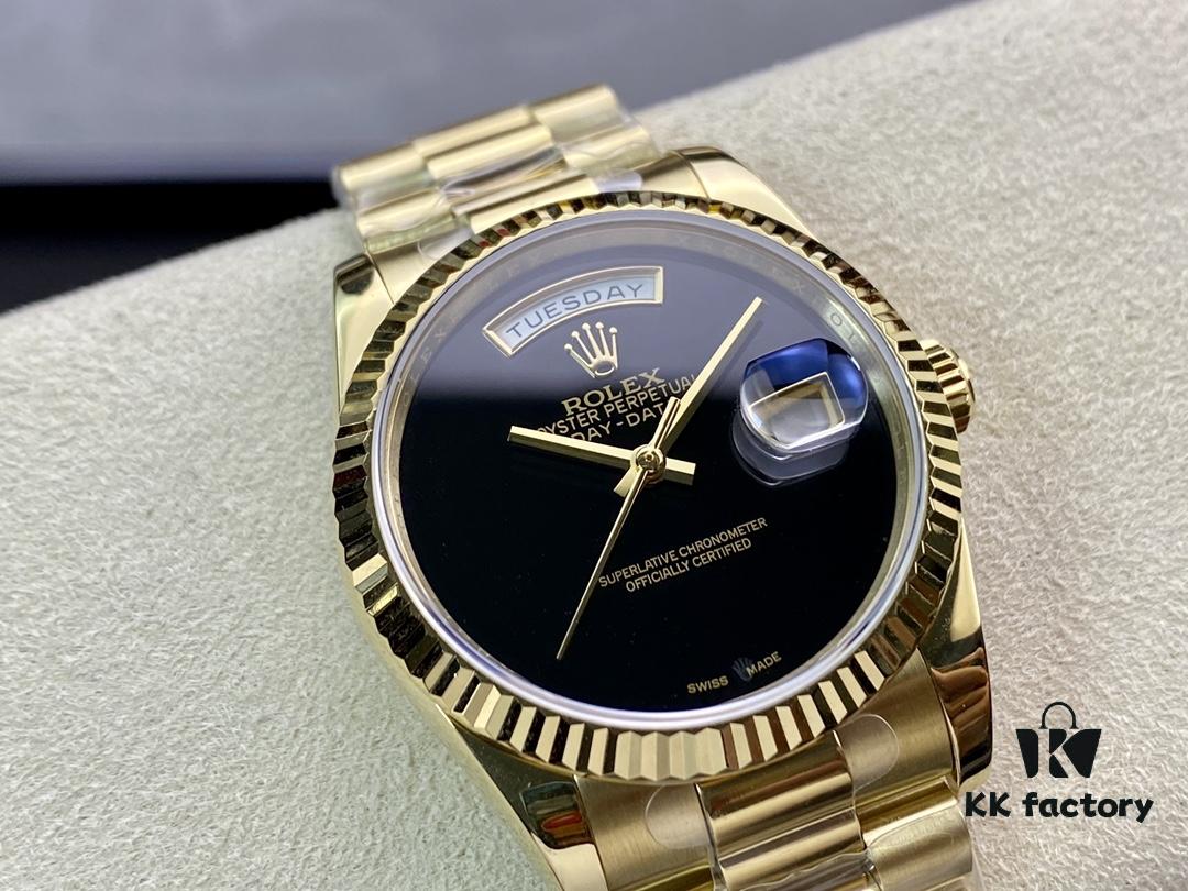 6931a765ccd8ab3d7af9bdbb Rare BP Rolex Day-Date Dual Calendar 36mm with 2836 Movement and Oyster Steel Bracelet, Genuine Mold