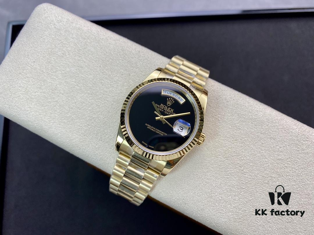6931a765ccd8ab3d7af9bdbd Rare BP Rolex Day-Date Dual Calendar 36mm with 2836 Movement and Oyster Steel Bracelet, Genuine Mold