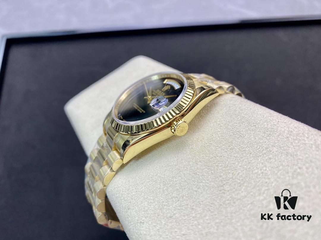 6931a766ccd8ab3d7af9bdc0 Rare BP Rolex Day-Date Dual Calendar 36mm with 2836 Movement and Oyster Steel Bracelet, Genuine Mold