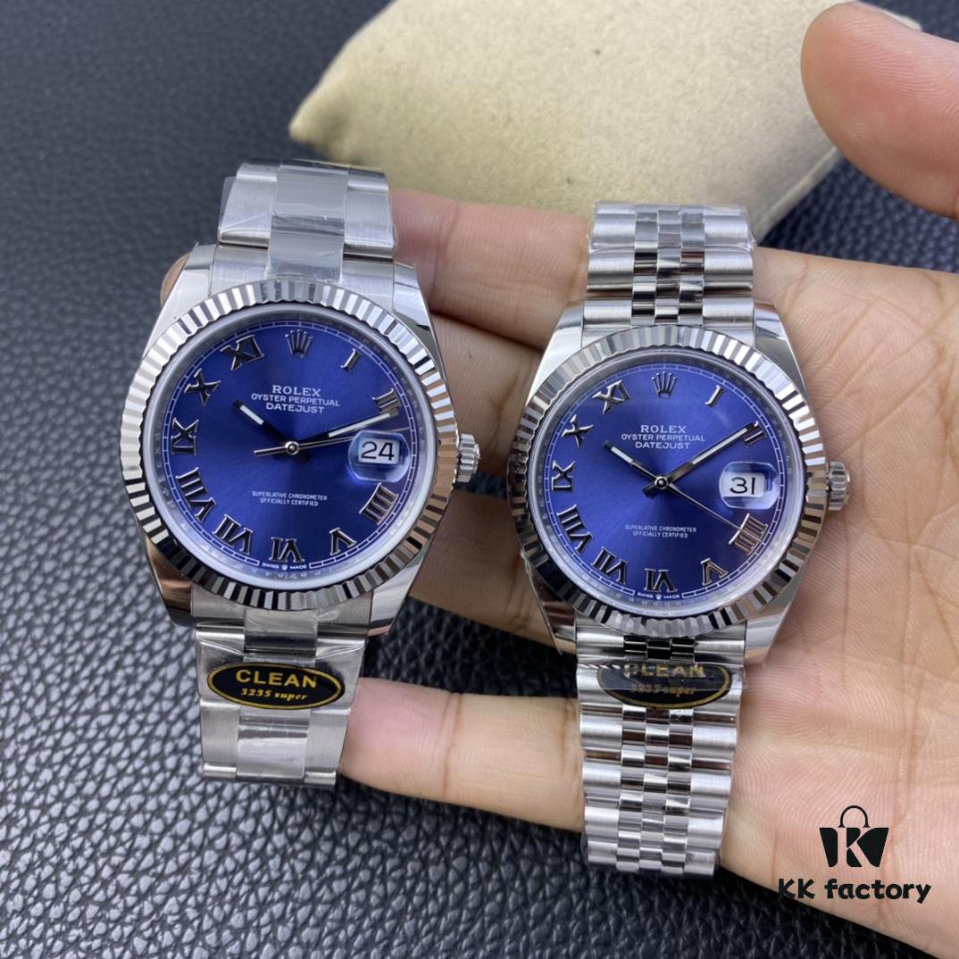 6931a768ccd8ab3d7af9bdcf Clean Factory / C Factory New Rolex Datejust Series m126334-0026 Roman Numeral Blue Dial