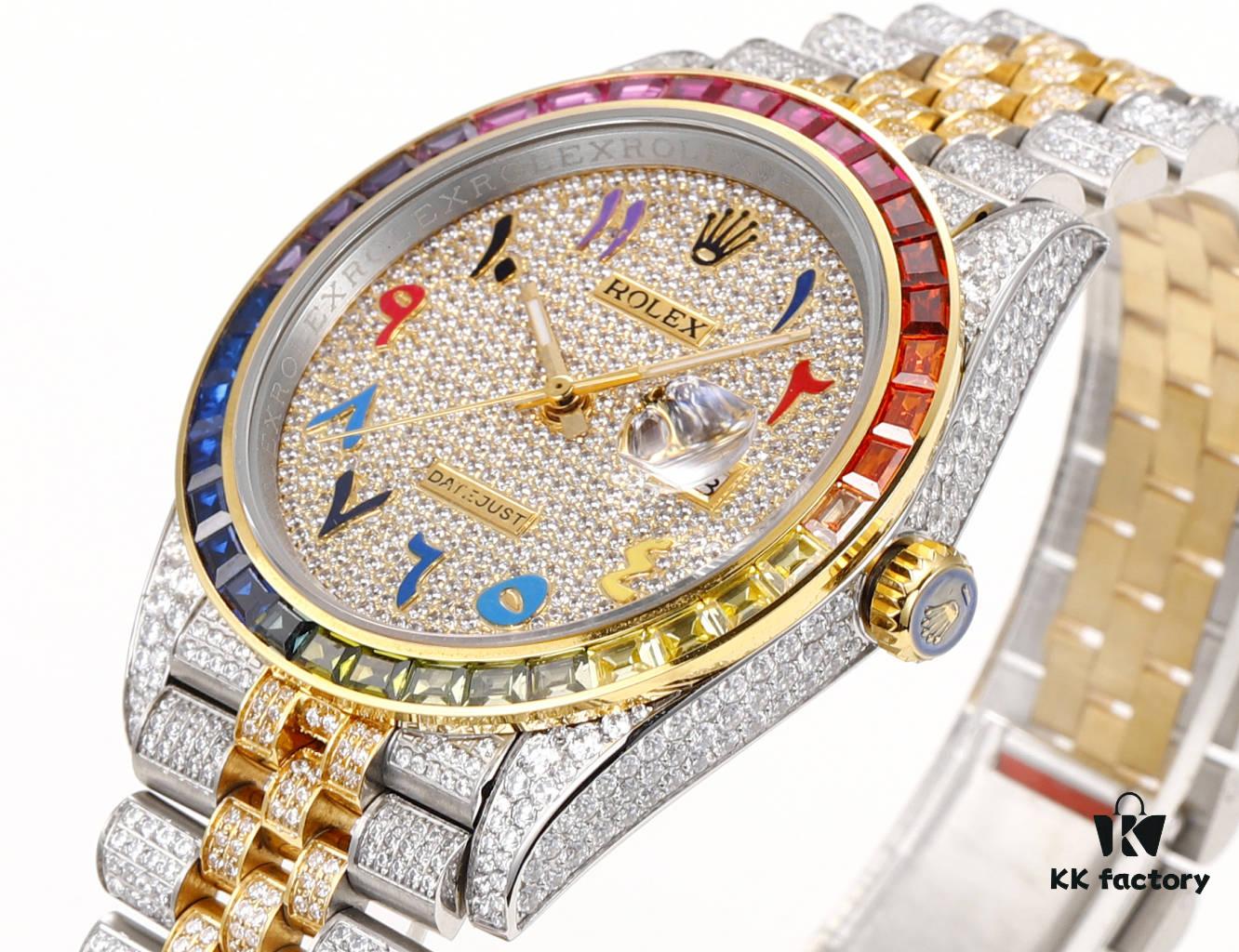 6931a776ccd8ab3d7af9be64 MS Factory Rolex Datejust 1263341-0018 Full-Pave Diamond Wristwatch – 904L Steel Special Edition with Micropaved Crystals
