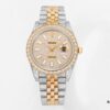 6931a776ccd8ab3d7af9be6c MS Factory Rolex Datejust 1263341-0018 Full Diamond Set Watch – 904L Steel with Paved Diamonds Special Edition