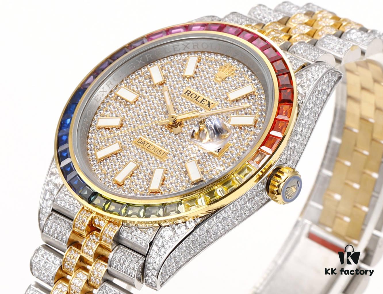 6931a777ccd8ab3d7af9be78 MS Factory Rolex Datejust 1263341-0018 Full Diamond-Paved Watch – 904L Steel Special Edition with Micropaved Crystals