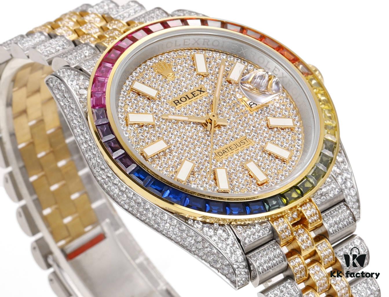6931a777ccd8ab3d7af9be79 MS Factory Rolex Datejust 1263341-0018 Full Diamond-Paved Watch – 904L Steel Special Edition with Micropaved Crystals