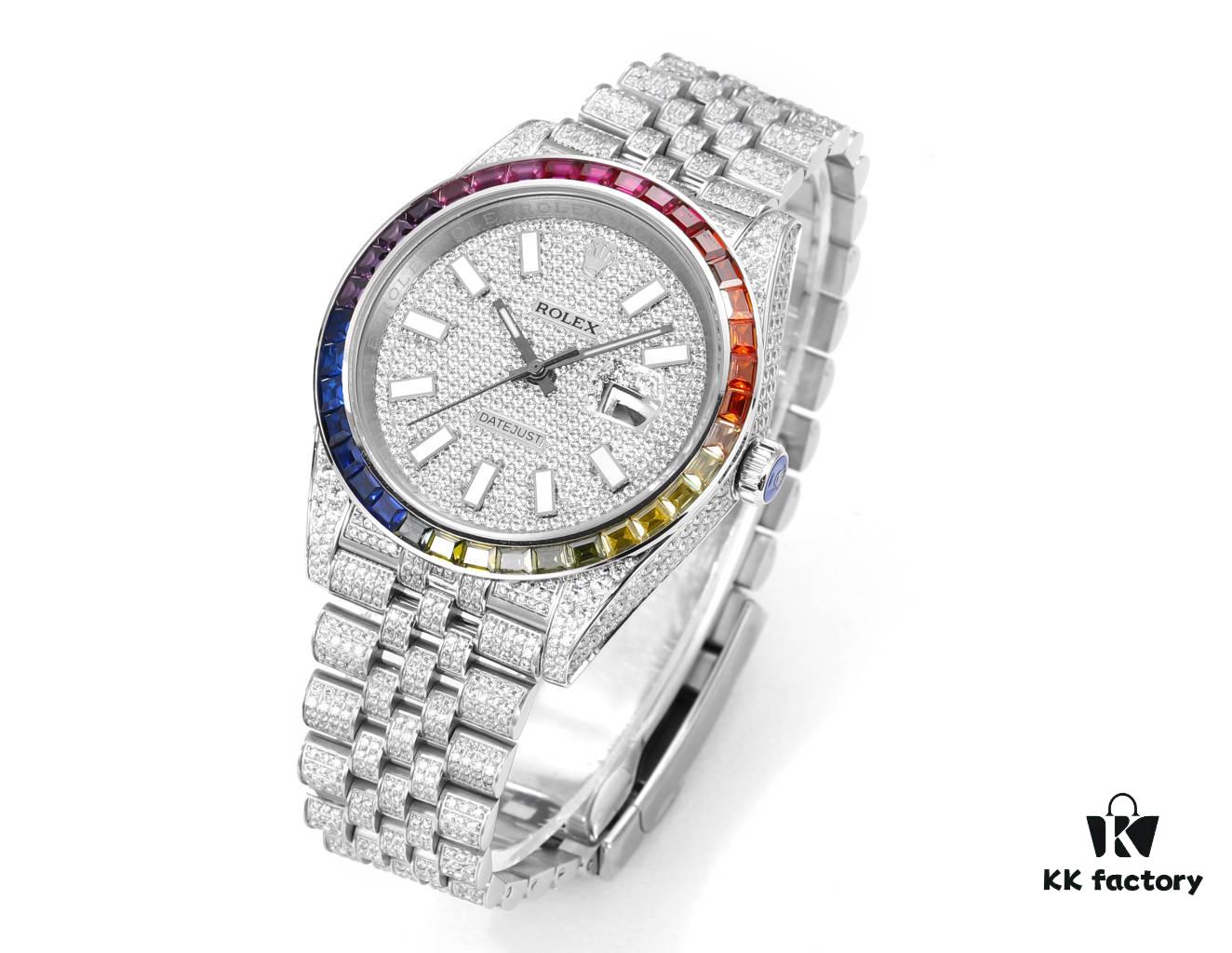 6931a778ccd8ab3d7af9be81 MS Factory Rolex Datejust 1263341-0018 Fully Set with Diamond Bezel – 904L Steel Special Full-Pavé Luxury Edition