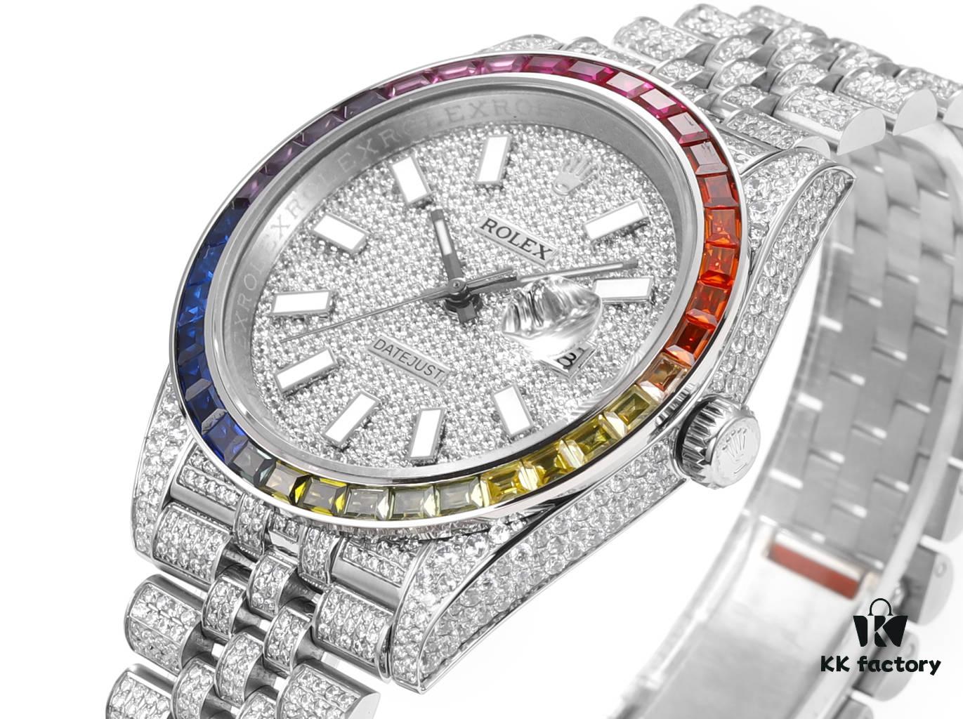 6931a778ccd8ab3d7af9be82 MS Factory Rolex Datejust 1263341-0018 Fully Set with Diamond Bezel – 904L Steel Special Full-Pavé Luxury Edition