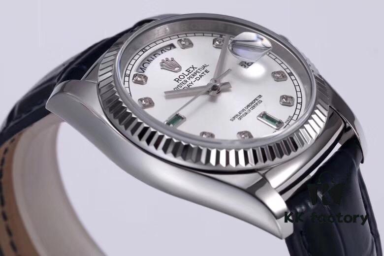 Rolex's Blue Balloon! Strap Version Weighted DD Unisex Size 36mm [V3 Factory Upgrade] In Stock! The Most Classic Series from Rolex, Nothing Else But the DD! Rolex Day-Date Series 118135/118138/118139 [All Colors Available]!