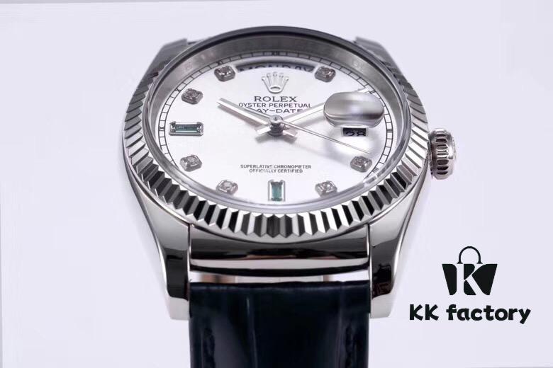 Rolex's Blue Balloon! Strap Version Weighted DD Unisex Size 36mm [V3 Factory Upgrade] In Stock! The Most Classic Series from Rolex, Nothing Else But the DD! Rolex Day-Date Series 118135/118138/118139 [All Colors Available]!