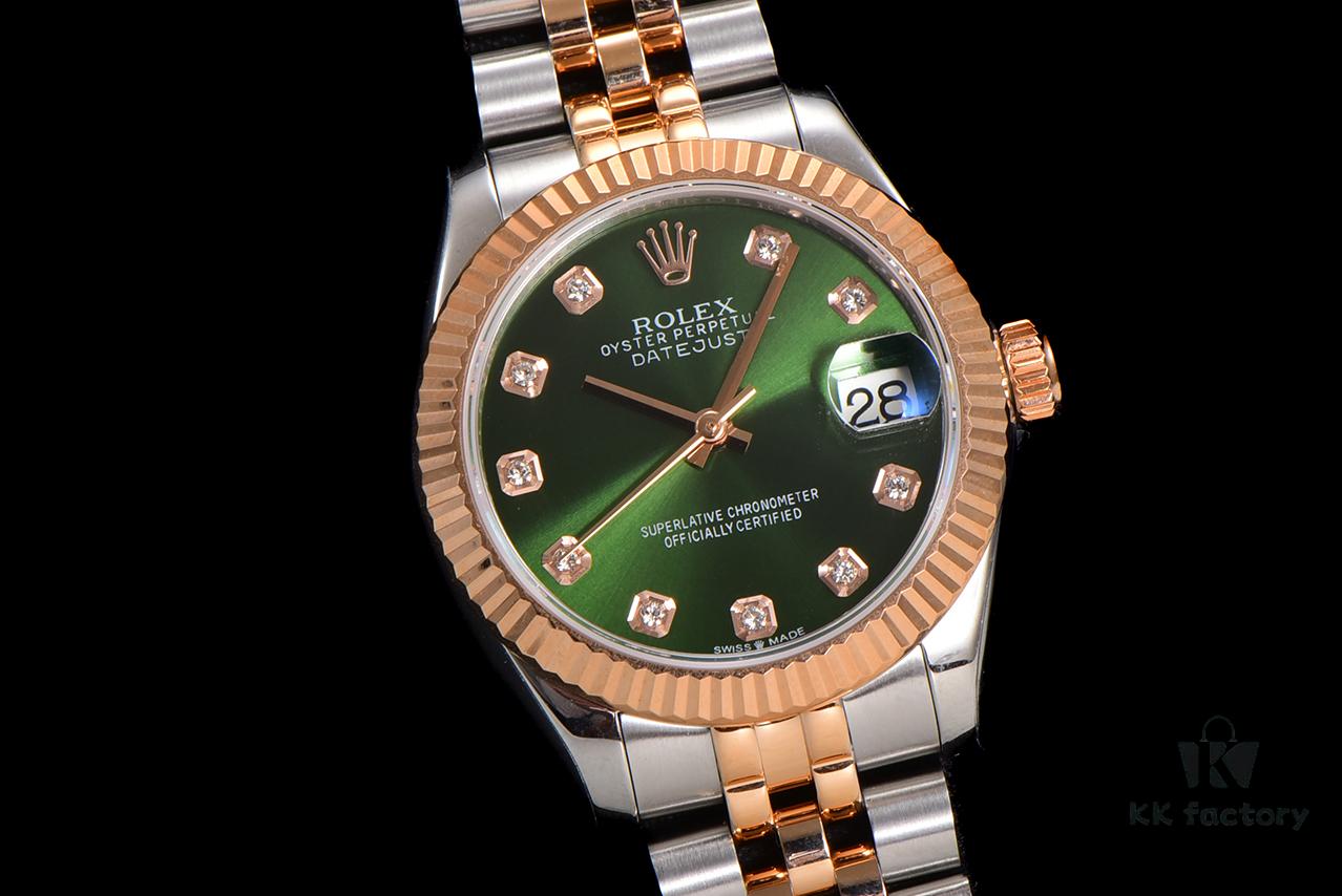 N2 Premium [Affordable Price] Oyster Perpetual Datejust 31 Series with Exclusive Classic Full Diamond Bezel