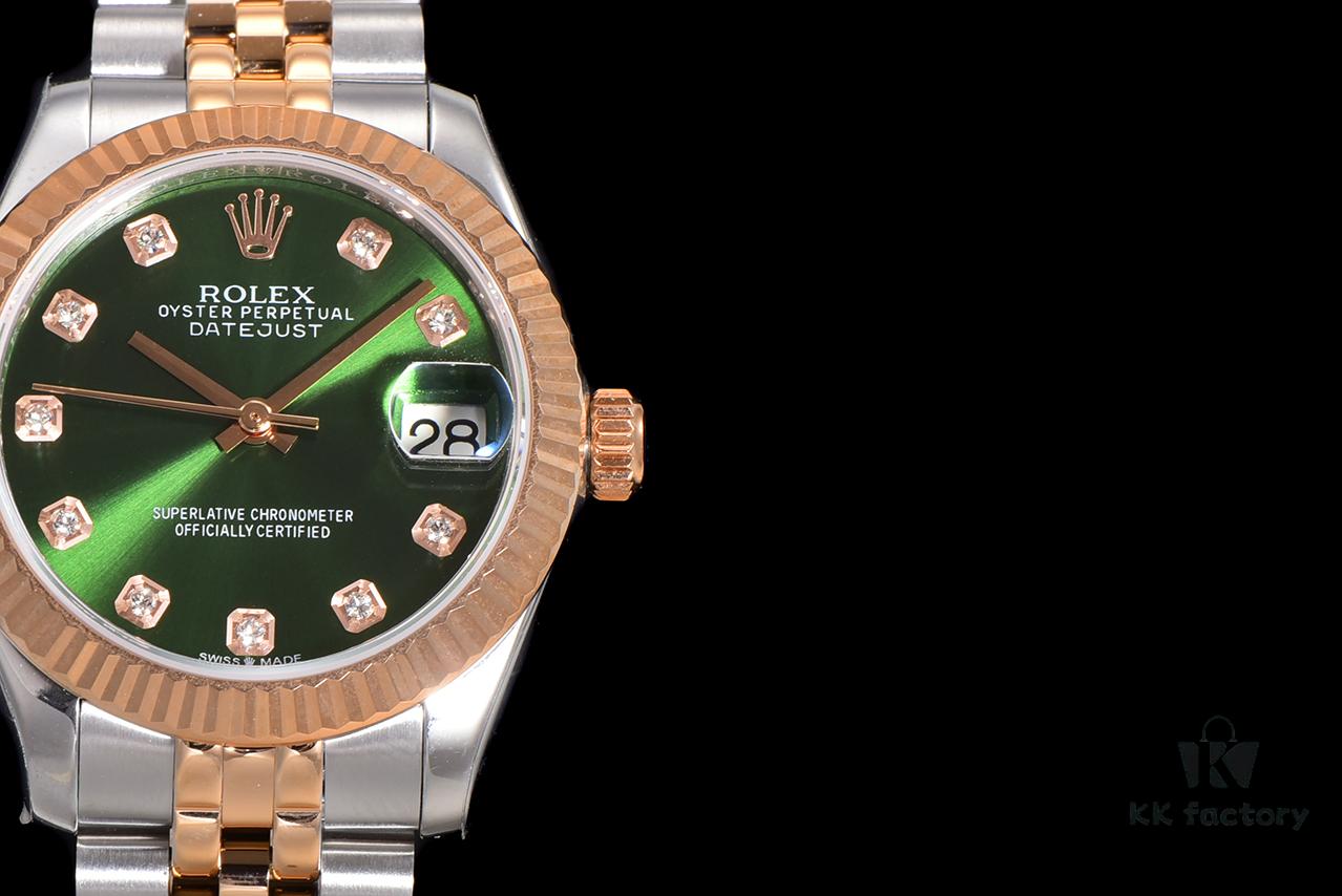 N2 Premium [Affordable Price] Oyster Perpetual Datejust 31 Series with Exclusive Classic Full Diamond Bezel
