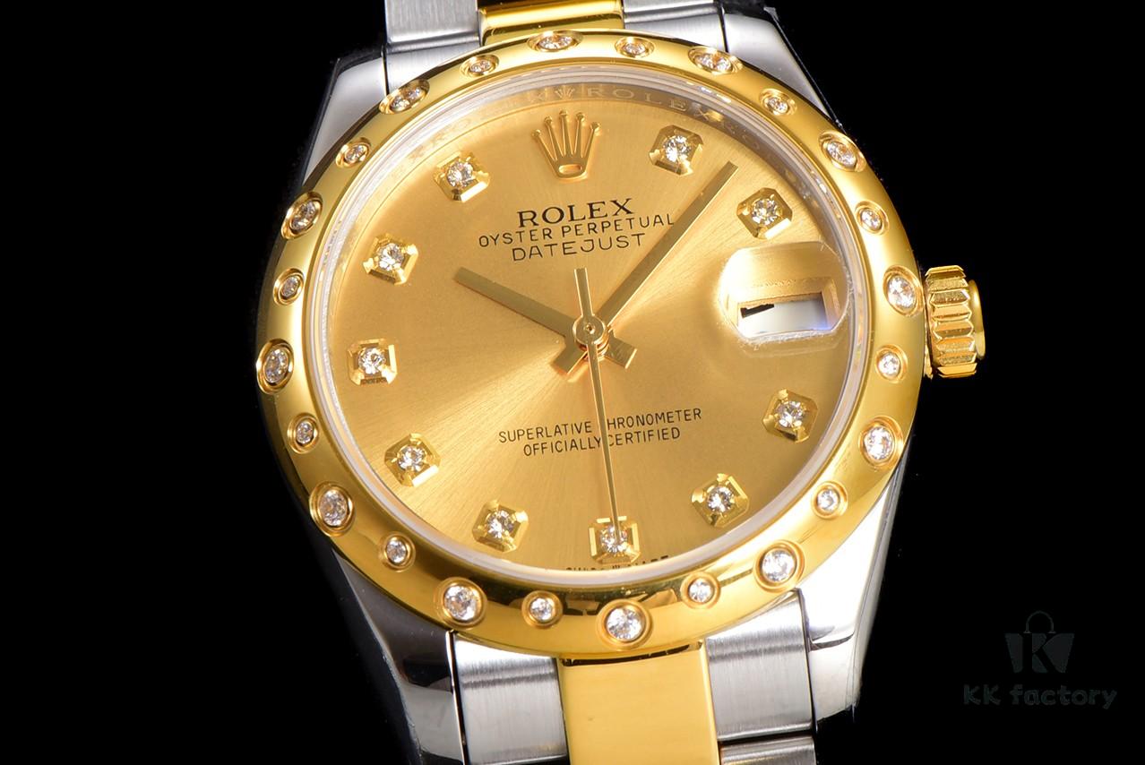 N2 Premium [Affordable Price] Oyster Perpetual Datejust 31 Series with Exclusive Classic Full Diamond Bezel