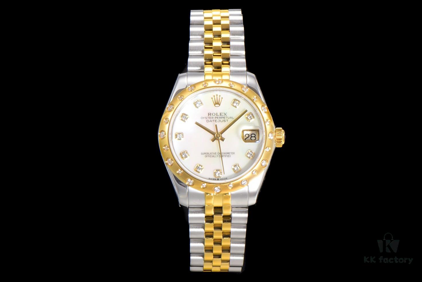 6931a788ccd8ab3d7af9bf5c N2 Premium 【Affordable Price】 Oyster Perpetual Datejust 31 Series with Exclusive Classic Full Diamond Bezel