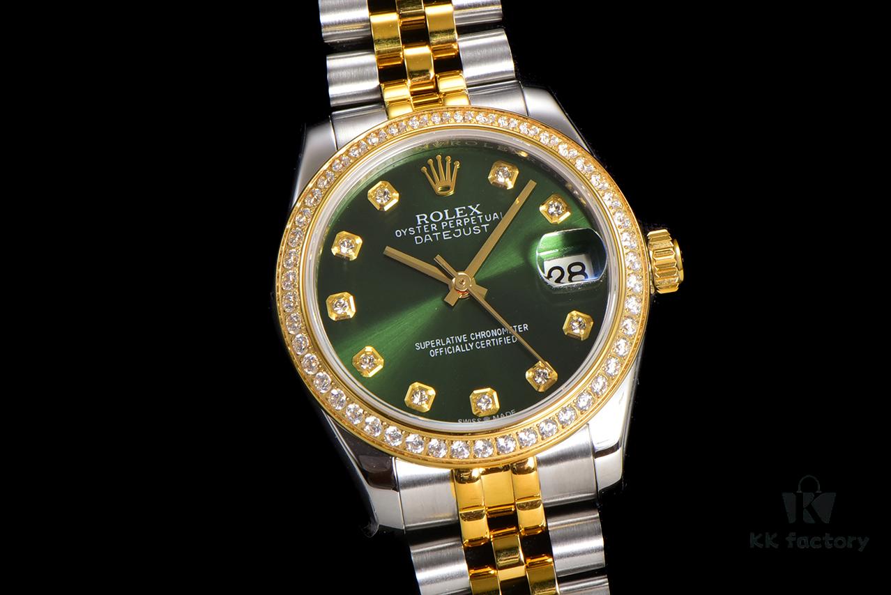 N2 Premium [Affordable Price] Oyster Perpetual Datejust 31 Series with Exclusive Classic Diamond Bezel