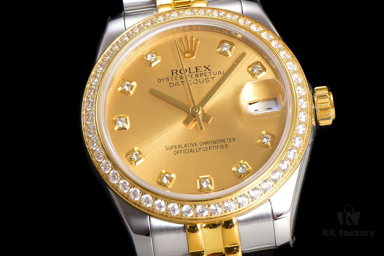 N2 Premium [Affordable Price] Oyster Perpetual Datejust 31 Series with Exclusive Classic Diamond Bezel
