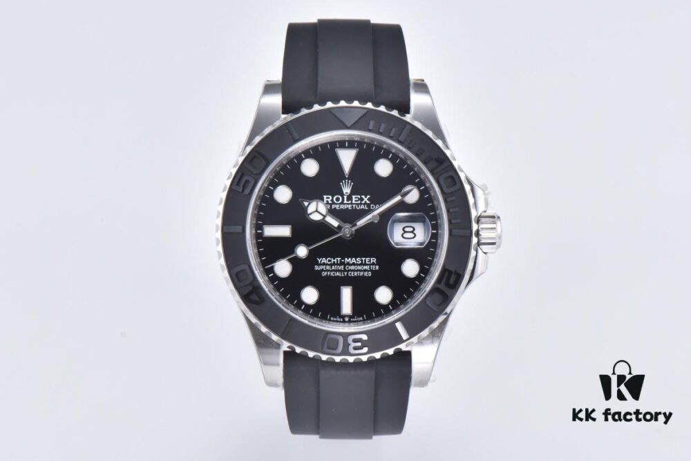 6931a7a4ccd8ab3d7af9c0b4 Clean Factory Rolex Yacht-Master 42mm 226659 Platinum Model with 3235 Movement and Black Cerachrom Bezel with Special Texture