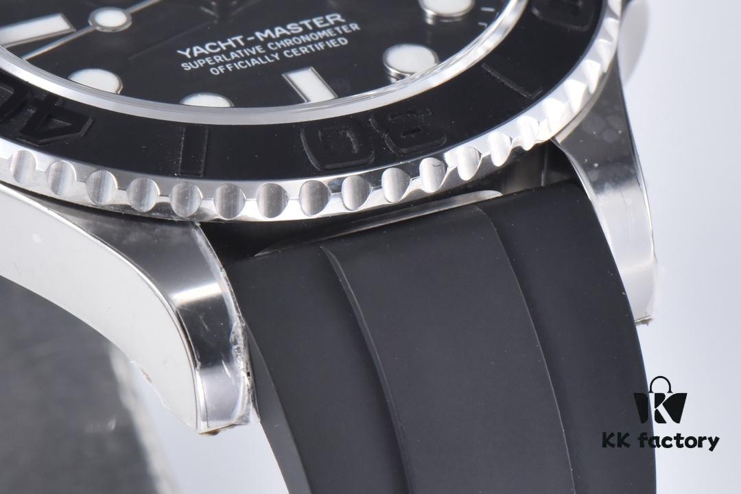 6931a7a4ccd8ab3d7af9c0b5 Clean Factory Rolex Yacht-Master 42mm 226659 Platinum Model with 3235 Movement and Black Cerachrom Bezel with Special Texture