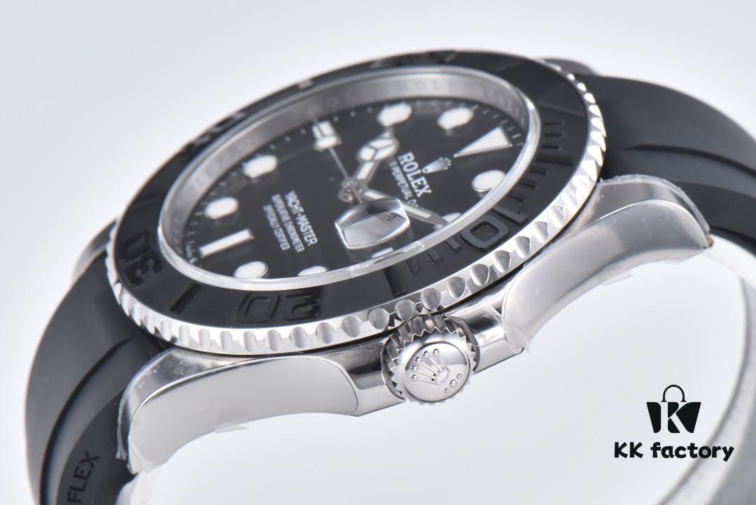 6931a7a5ccd8ab3d7af9c0b6 Clean Factory Rolex Yacht-Master 42mm 226659 Platinum Model with 3235 Movement and Black Cerachrom Bezel with Special Texture
