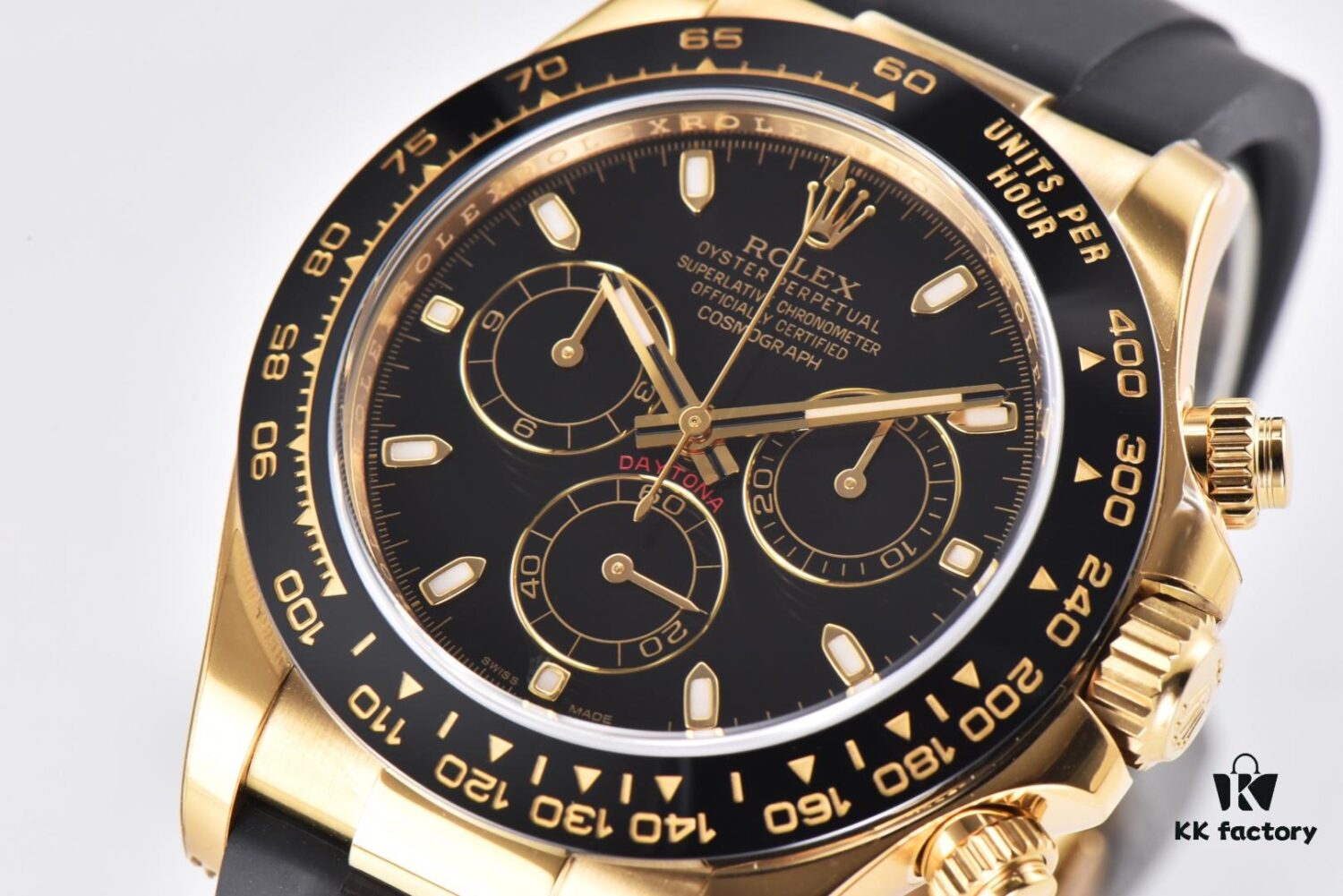 6931a7a5ccd8ab3d7af9c0c7 C Factory Rolex Daytona 116519 in White Gold with Grey Meteorite Dial and Rubber Strap