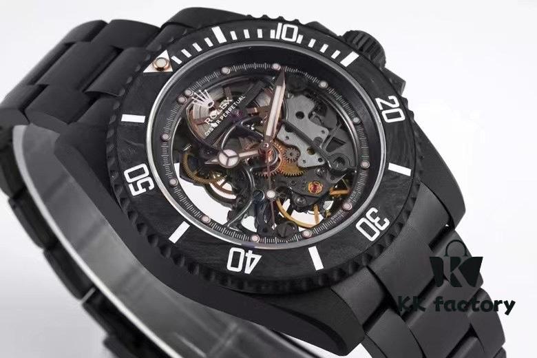 6931a7abccd8ab3d7af9c11c VR Factory Masterpiece! Radically Modified Rolex Submariner – The Divine Warrior from the Sky! Fully Skeletonized with Carbon Fiber Bezel
