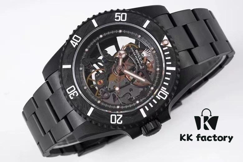 6931a7abccd8ab3d7af9c11e VR Factory Masterpiece! Radically Modified Rolex Submariner – The Divine Warrior from the Sky! Fully Skeletonized with Carbon Fiber Bezel