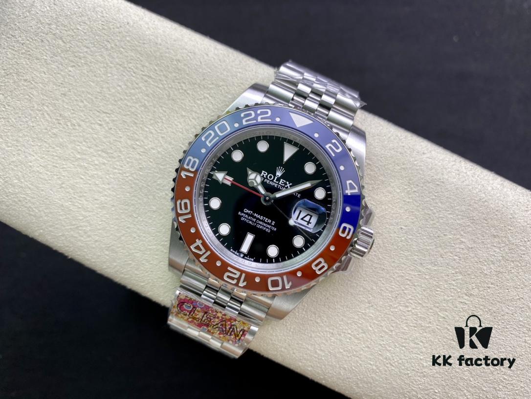 6931a7b4ccd8ab3d7af9c1bf C Factory Rolex GMT-Master II Red and Blue Bezel 'Pepsi' New Release from Clean Factory