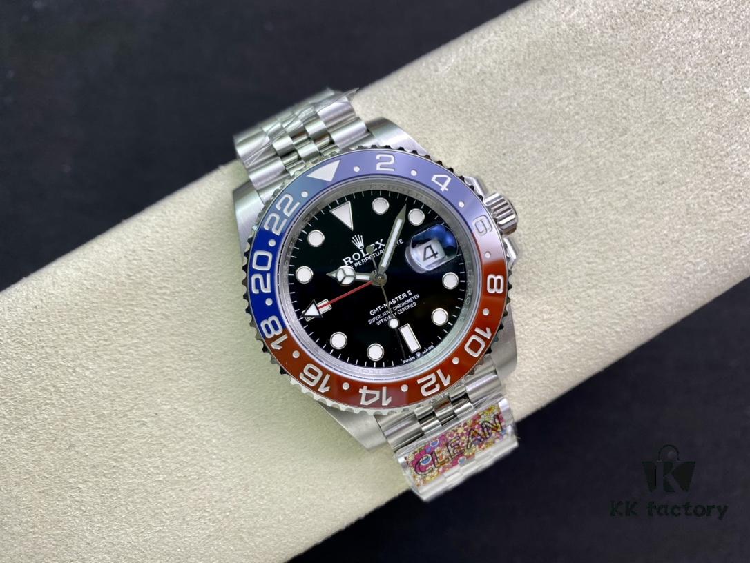 6931a7b4ccd8ab3d7af9c1c0 C Factory Rolex GMT-Master II Red and Blue Bezel 'Pepsi' New Release from Clean Factory
