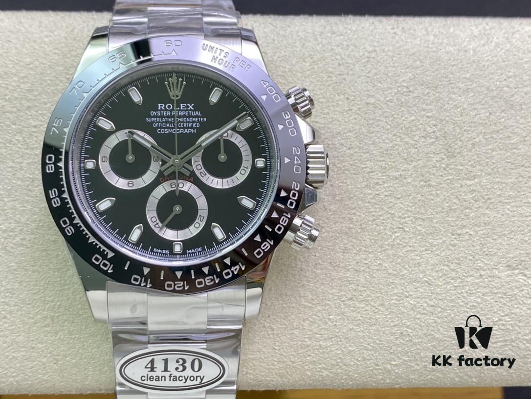6931a7b6ccd8ab3d7af9c1d7 Clean Factory C-Factory Rolex Daytona, 904L Steel, Caliber 4130 Movement, AR Coated Bracelet, Pure White Dial, Clean Ceramic Bezel